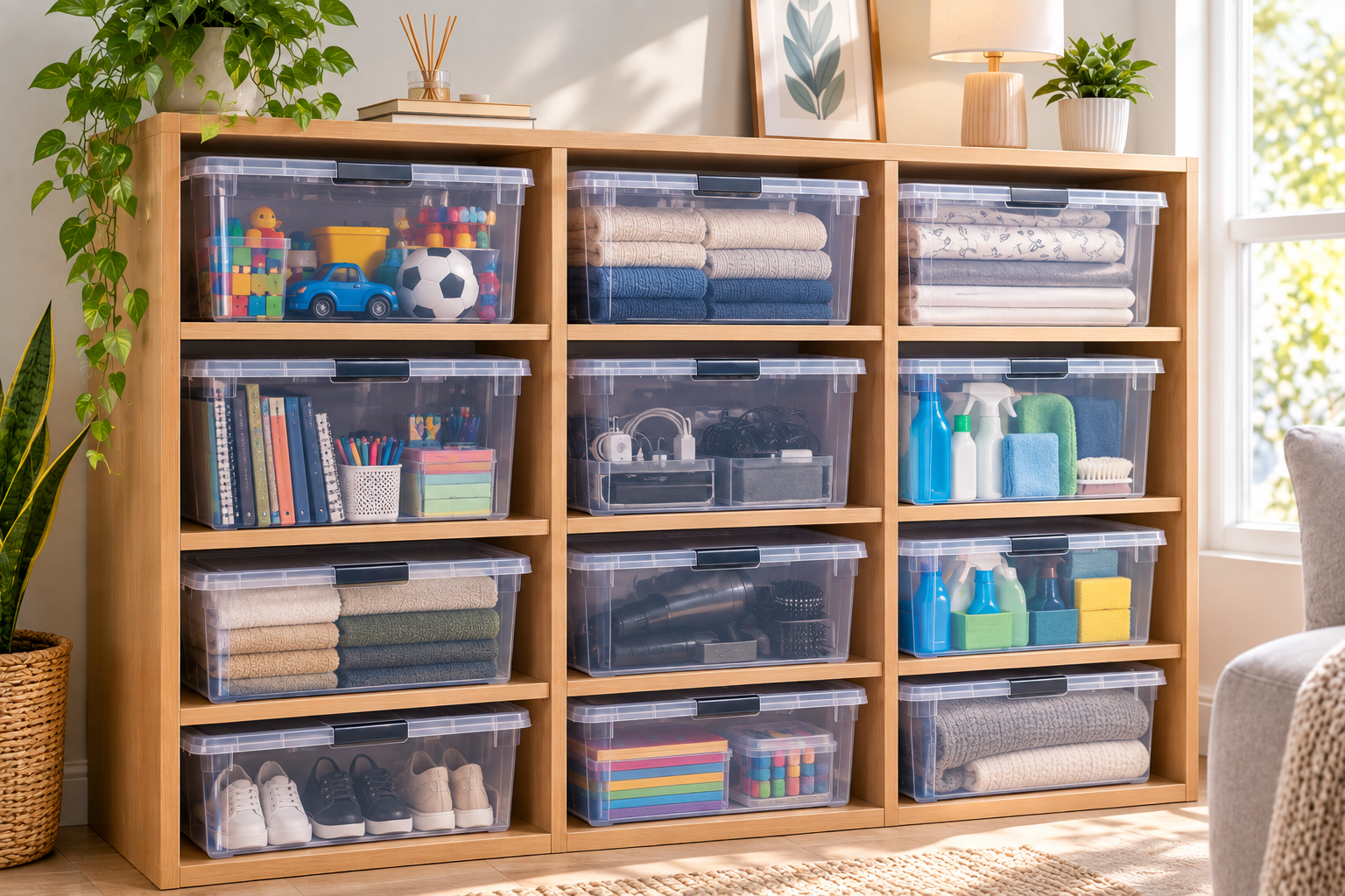 5 maneiras de usar caixas organizadoras e deixar a casa mais prática